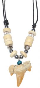 Shark Tooth w/ Cream Beads