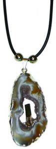Geode with Tourmaline