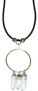 Ring w/ 3pc Quartz Dangle