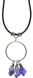 Ring w/ 3pc Amethyst Dangle