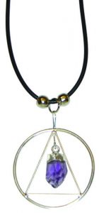Triangle with Amethyst