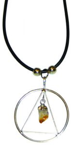 Triangle with Citrine