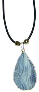 Nat. Agate Druze Teardrop