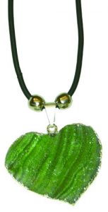 Dyed Agate Druze Heart