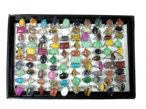 Mixed Lg. Gemstone Rings
