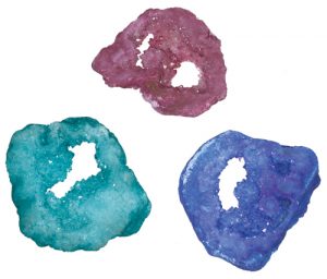 Dyed Geode Slices