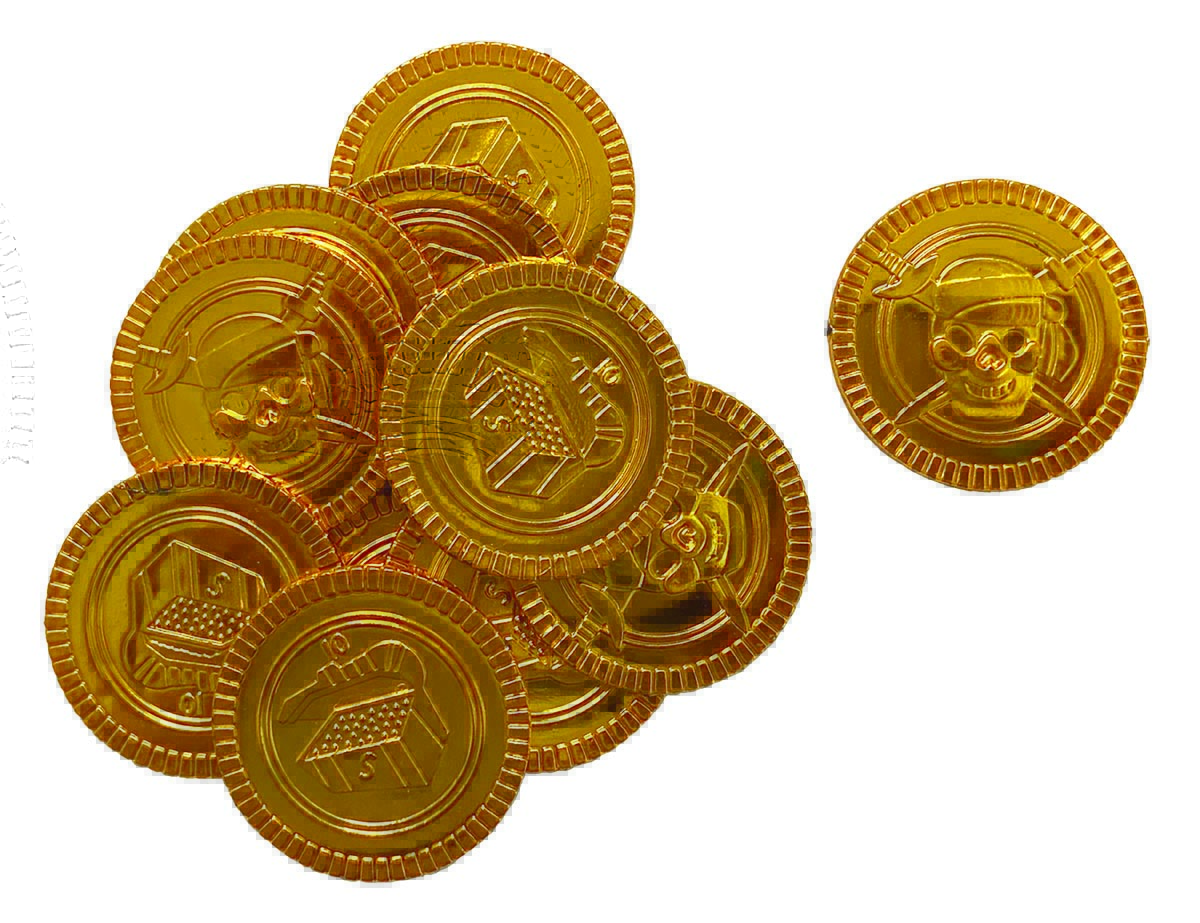 Aazon.co: AiFanS Gold Coins - Plastic Pirate Coins, 320 Pcs - Perfect